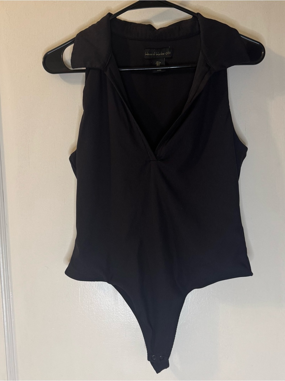 House of Harlow 1960 Black Collared Kids One-Piece Bodysuit